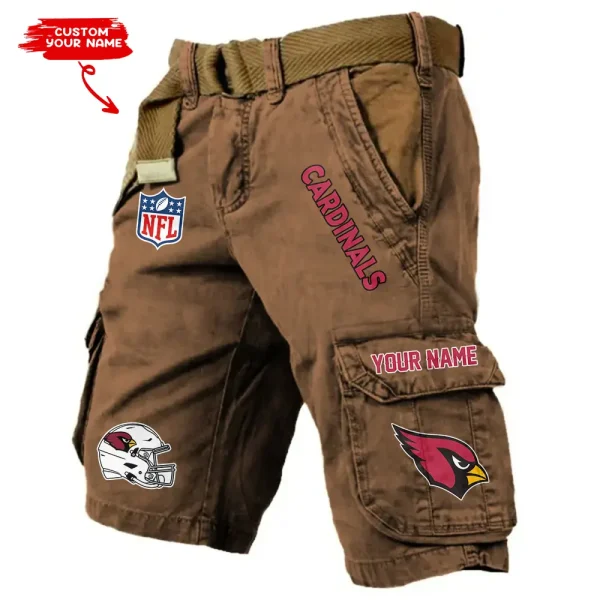 Arizona Cardinals Pocket Print Cargo Shorts (Belt Not Included) trending 2025 S9MCS431 - Image 6