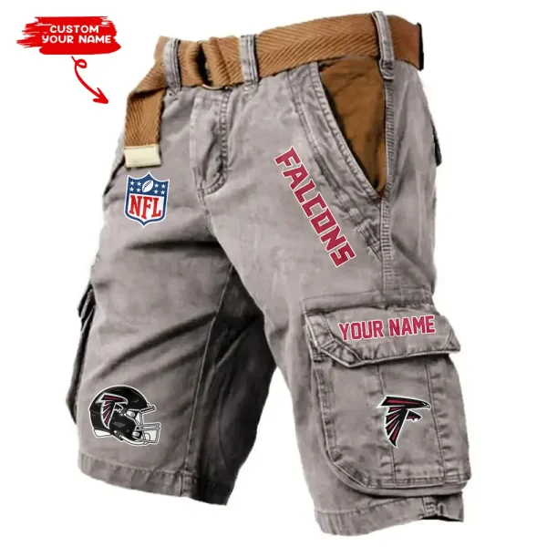 Atlanta Falcons Pocket Print Cargo Shorts (Belt Not Included) trending 2025 S9MCS432 - Image 2
