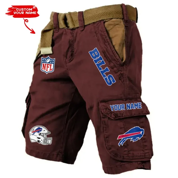 Buffalo Bills Pocket Print Cargo Shorts (Belt Not Included) trending 2025 S9MCS434 - Image 4