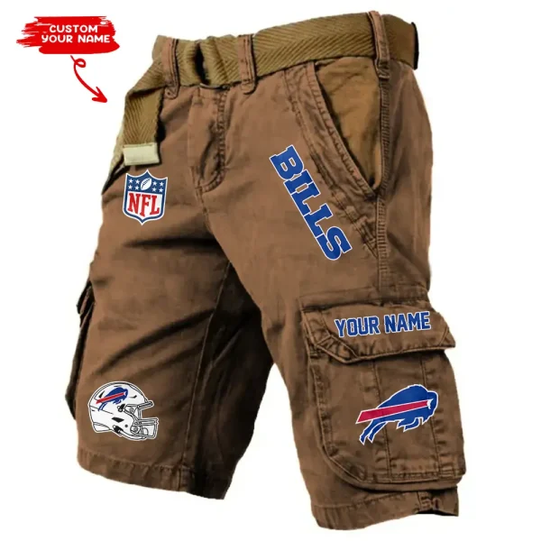 Buffalo Bills Pocket Print Cargo Shorts (Belt Not Included) trending 2025 S9MCS434 - Image 5