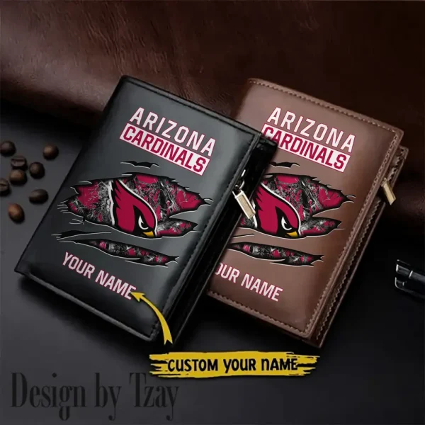 Arizona Cardinals Men Wallet Pu Leather Gift Purse SPTLVW987