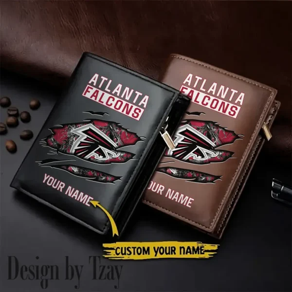Atlanta Falcons Men Wallet Pu Leather Gift Purse SPTLVW988