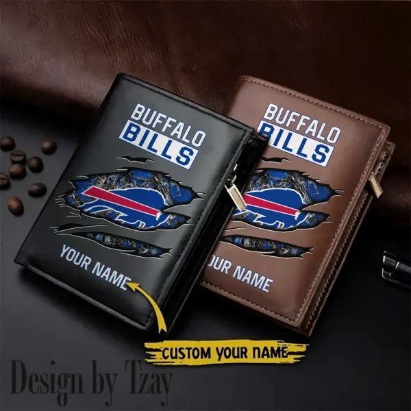 Buffalo Bills Men Wallet Pu Leather Gift Purse SPTLVW990