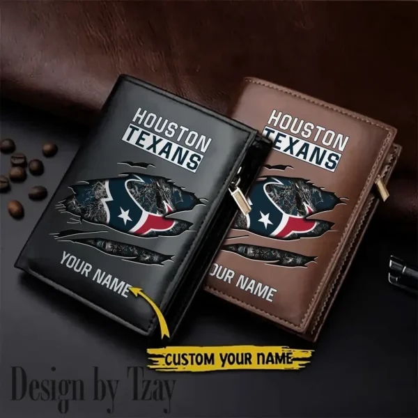 Houston Texans Men Wallet Pu Leather Gift Purse SPTLVW999