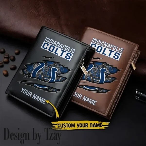 Indianapolis Colts Men Wallet Pu Leather Gift Purse SPTLVW1000
