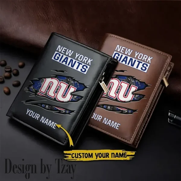 New York Giants Men Wallet Pu Leather Gift Purse SPTLVW1010