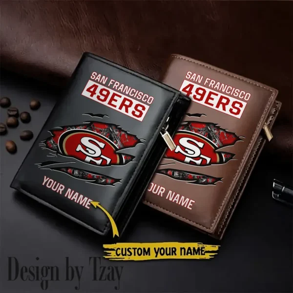 San Francisco 49ers Men Wallet Pu Leather Gift Purse SPTLVW1014