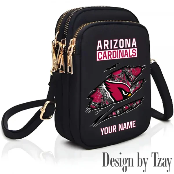 Arizona Cardinals Cute Shoulder Bag With Colorful Canvas Zipper Printed S9CBB520 - Image 3