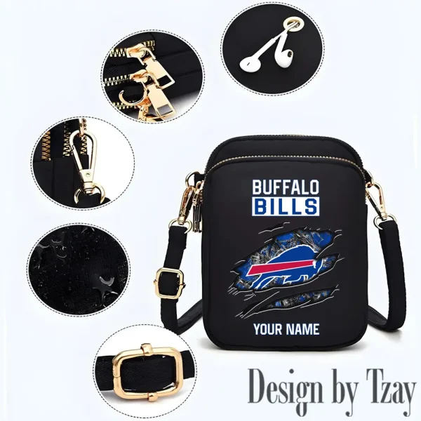 Buffalo Bills Cute Shoulder Bag With Colorful Canvas Zipper Printed S9CBB523