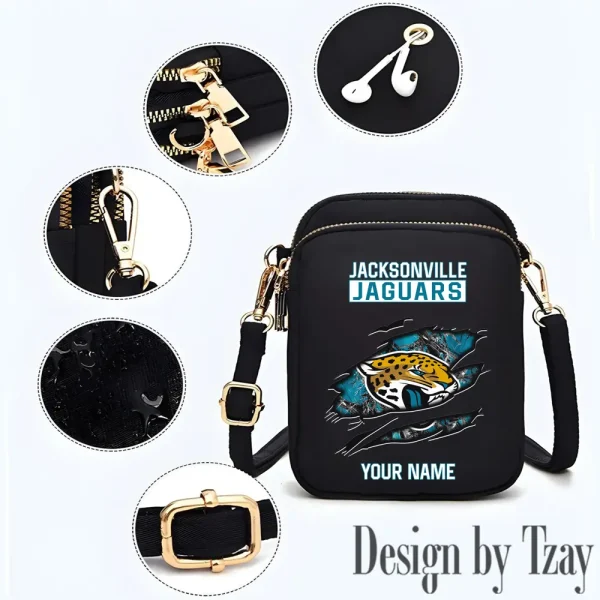 Jacksonville Jaguars Cute Shoulder Bag With Colorful Canvas Zipper Printed S9CBB534