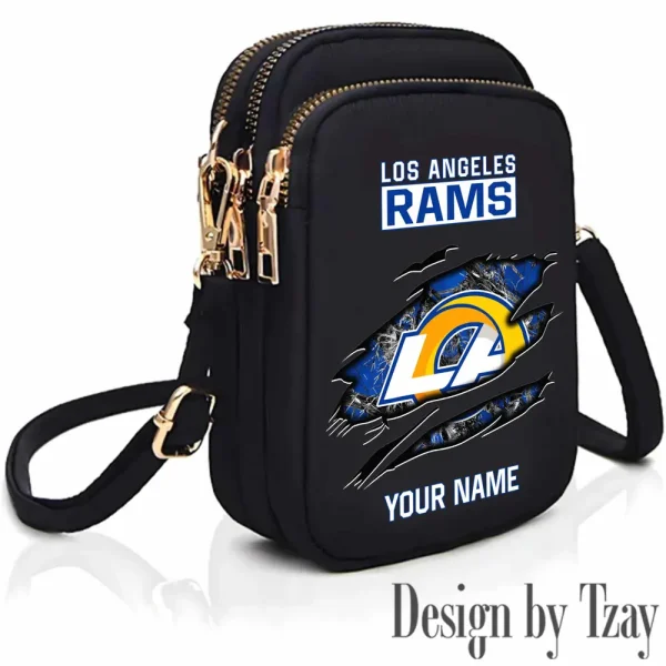 Los Angeles Rams Cute Shoulder Bag With Colorful Canvas Zipper Printed S9CBB538