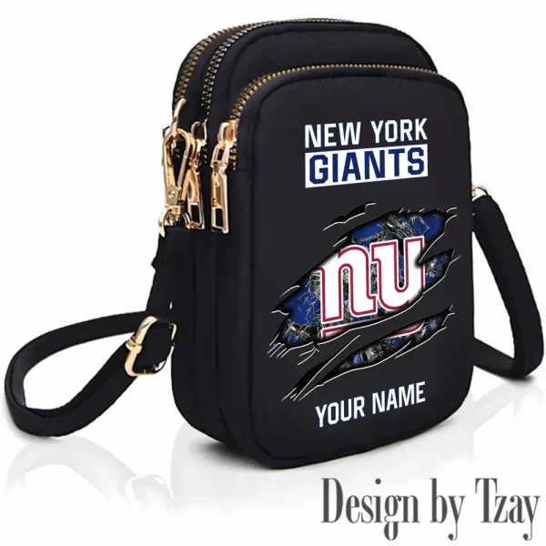 New York Giants Cute Shoulder Bag With Colorful Canvas Zipper Printed S9CBB543 - Image 2