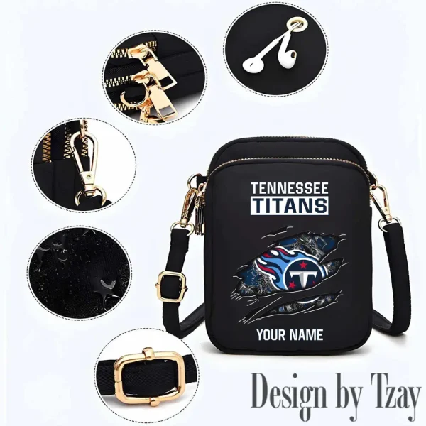 Tennessee Titans Cute Shoulder Bag With Colorful Canvas Zipper Printed S9CBB550 - Image 3