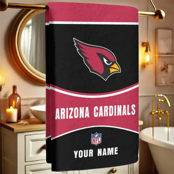 Arizona Cardinals New Bath Towel Custom Any Name Gift For Fan SPTNBATHTOWEL065