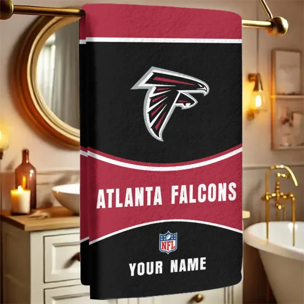Atlanta Falcons New Bath Towel Custom Any Name Gift For Fan SPTNBATHTOWEL066
