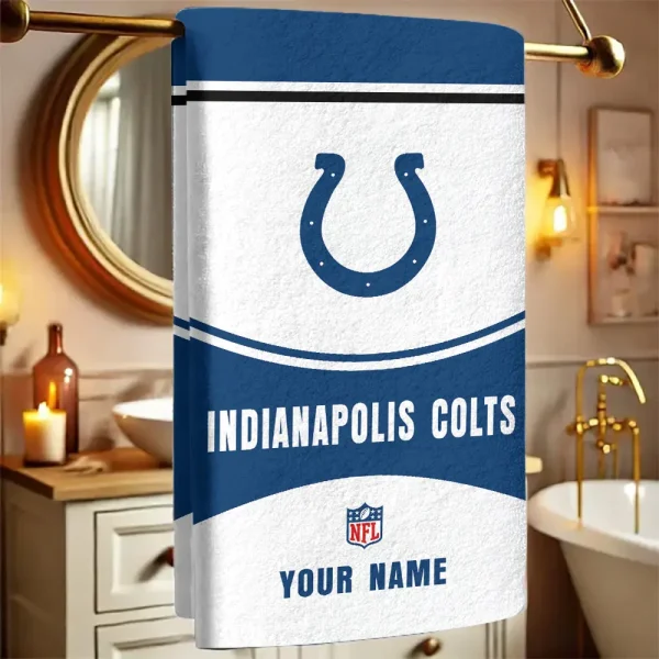 Indianapolis Colts New Bath Towel Custom Any Name Gift For Fan SPTNBATHTOWEL078