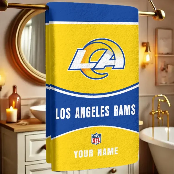Los Angeles Rams New Bath Towel Custom Any Name Gift For Fan SPTNBATHTOWEL083
