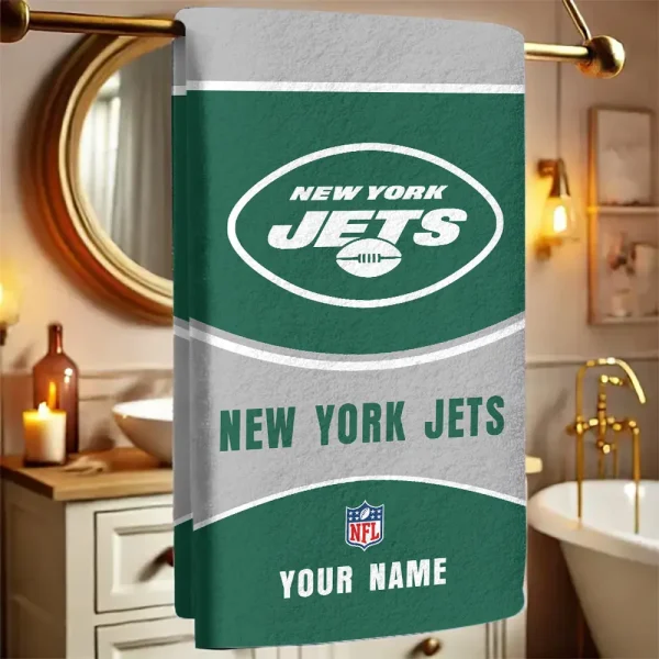 New York Jets New Bath Towel Custom Any Name Gift For Fan SPTNBATHTOWEL089