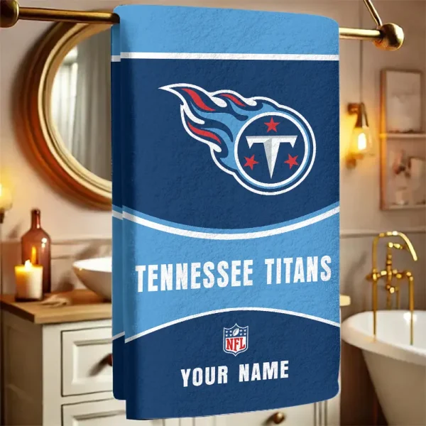 Tennessee Titans New Bath Towel Custom Any Name Gift For Fan SPTNBATHTOWEL095