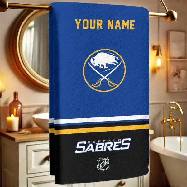 Buffalo Sabres  NHL New Bath Towel Custom Any Name Gift For Fan SPTNBATHTOWEL099