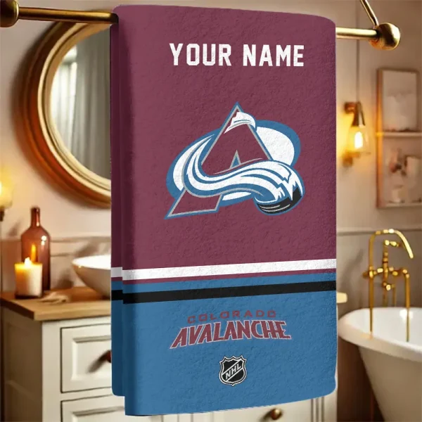 Colorado Avalanche NHL New Bath Towel Custom Any Name Gift For Fan SPTNBATHTOWEL103