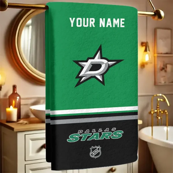 Dallas Stars NHL New Bath Towel Custom Any Name Gift For Fan SPTNBATHTOWEL105