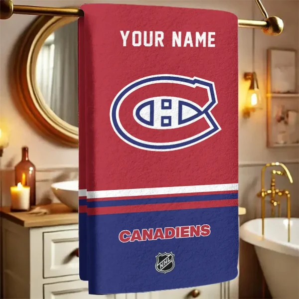Montréal Canadiens NHL New Bath Towel Custom Any Name Gift For Fan SPTNBATHTOWEL111