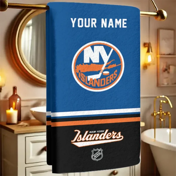 New York Islanders  NHL New Bath Towel Custom Any Name Gift For Fan SPTNBATHTOWEL114