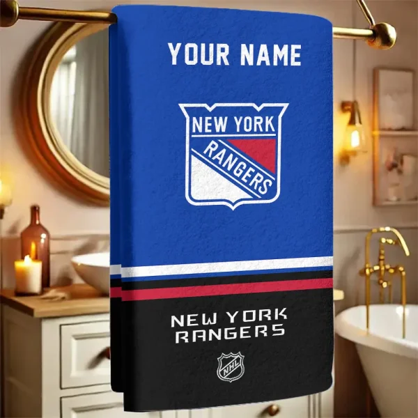 New York Rangers NHL New Bath Towel Custom Any Name Gift For Fan SPTNBATHTOWEL115