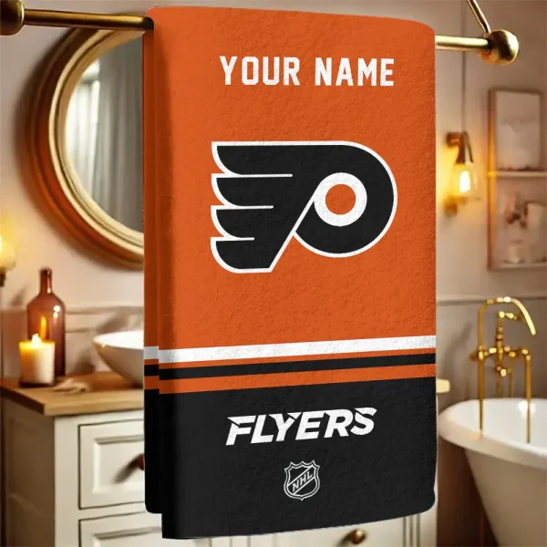 Philadelphia Flyers NHL New Bath Towel Custom Any Name Gift For Fan SPTNBATHTOWEL117