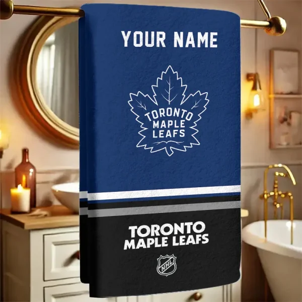 Toronto Maple Leafs NHL New Bath Towel Custom Any Name Gift For Fan SPTNBATHTOWEL123