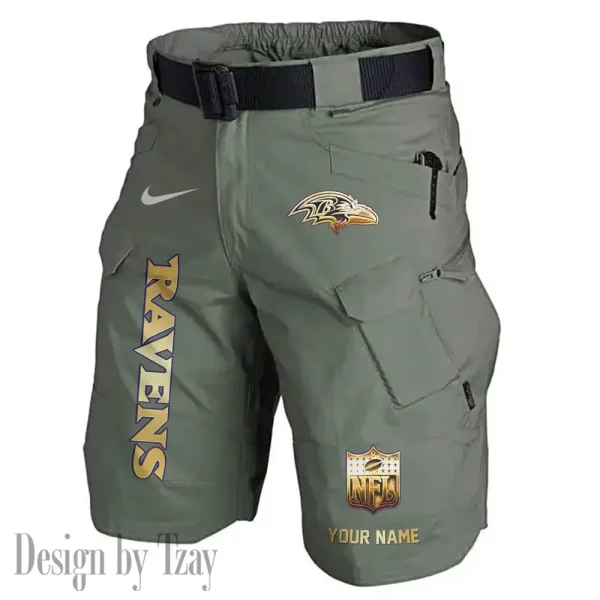 Baltimore Ravens Road Cycle Tactical Shorts Men (Belt Not Included) AZFPSHORT343 - Image 3