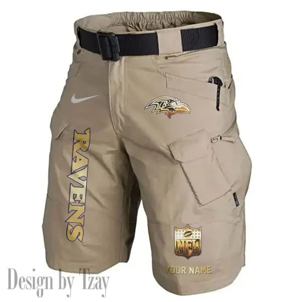 Baltimore Ravens Road Cycle Tactical Shorts Men (Belt Not Included) AZFPSHORT343 - Image 4