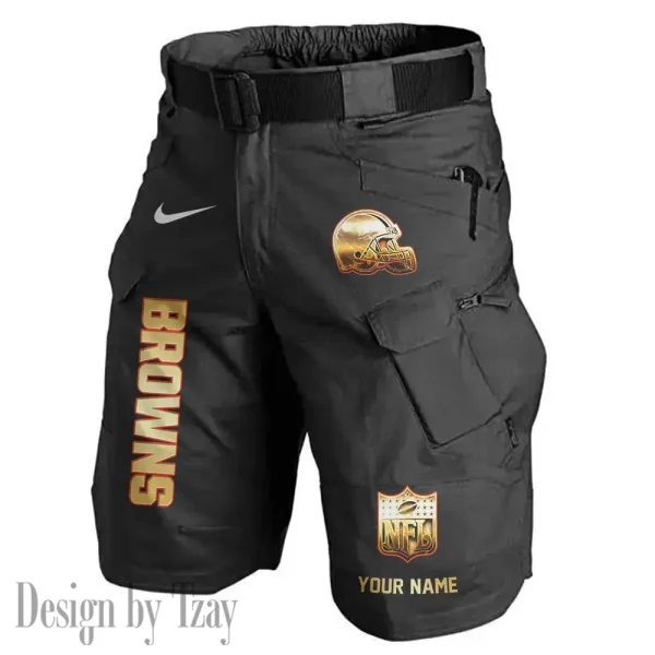 Cleveland Browns Road Cycle Tactical Shorts Men (Belt Not Included) AZFPSHORT348 - Image 4