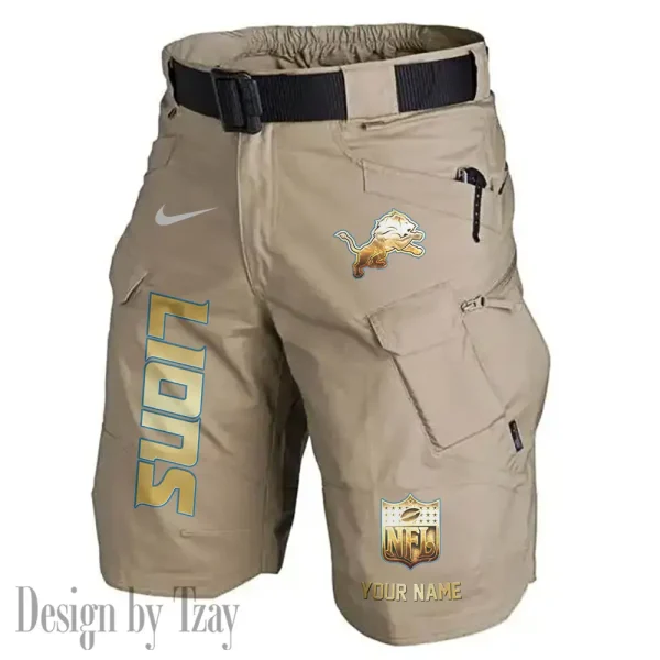 Detroit Lions Road Cycle Tactical Shorts Men (Belt Not Included) AZFPSHORT351 - Image 5