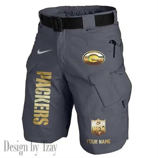 Green Bay Packers Road Cycle Tactical Shorts Men (Belt Not Included) AZFPSHORT352 - Image 2
