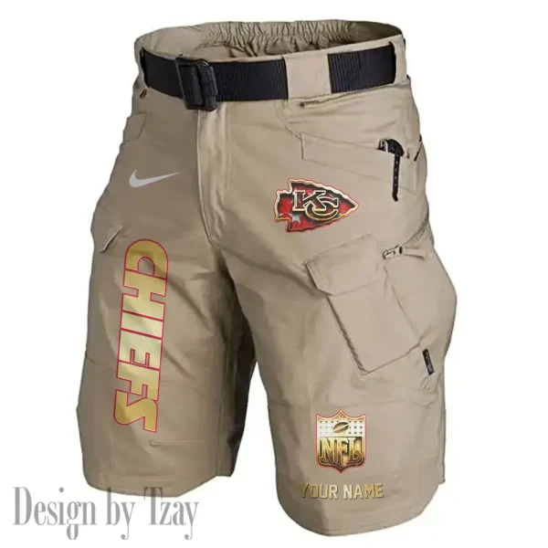Kansas City Chiefs Road Cycle Tactical Shorts Men (Belt Not Included) AZFPSHORT356