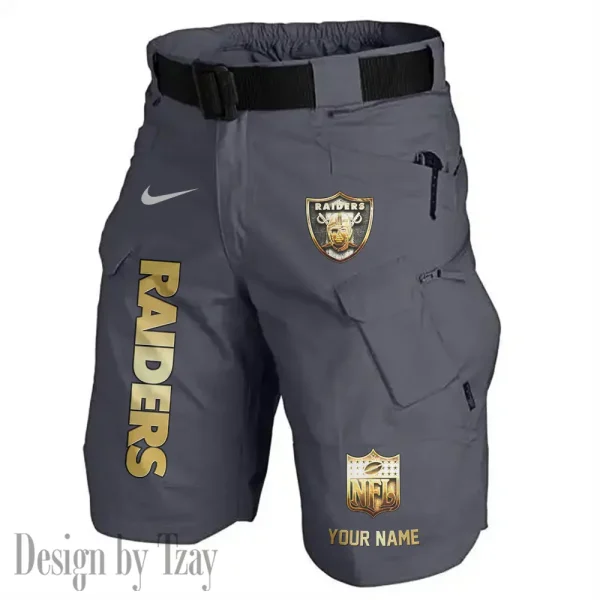 Las Vegas Raiders Road Cycle Tactical Shorts Men (Belt Not Included) AZFPSHORT357 - Image 4