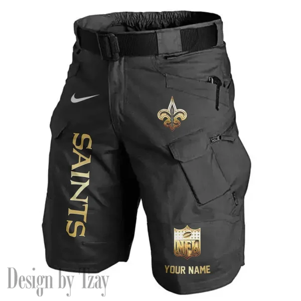New Orleans Saints Road Cycle Tactical Shorts Men (Belt Not Included) AZFPSHORT363 - Image 2