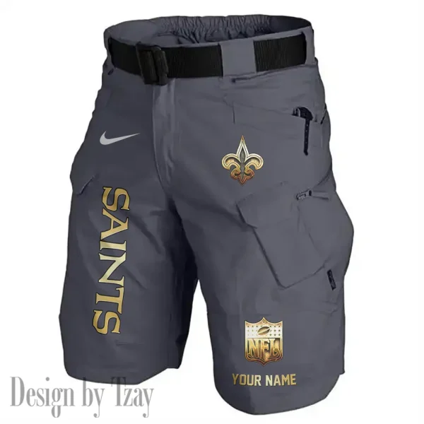 New Orleans Saints Road Cycle Tactical Shorts Men (Belt Not Included) AZFPSHORT363 - Image 4