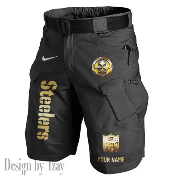 Pittsburgh Steelers Road Cycle Tactical Shorts Men (Belt Not Included) AZFPSHORT367 - Image 2