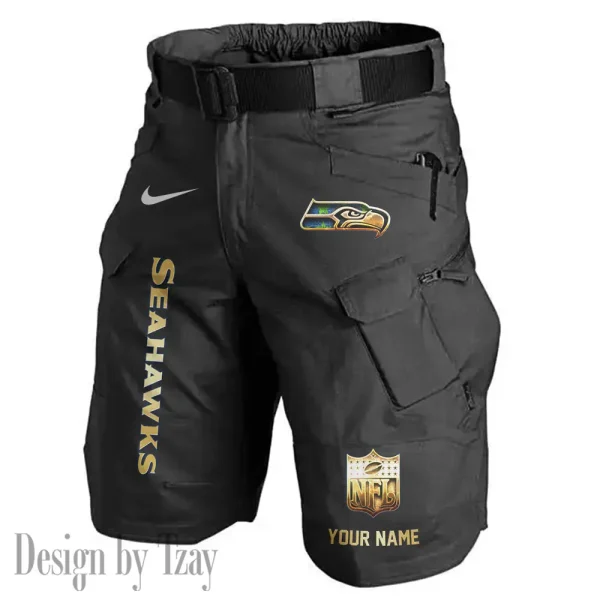 Seattle Seahawks Road Cycle Tactical Shorts Men (Belt Not Included) AZFPSHORT369