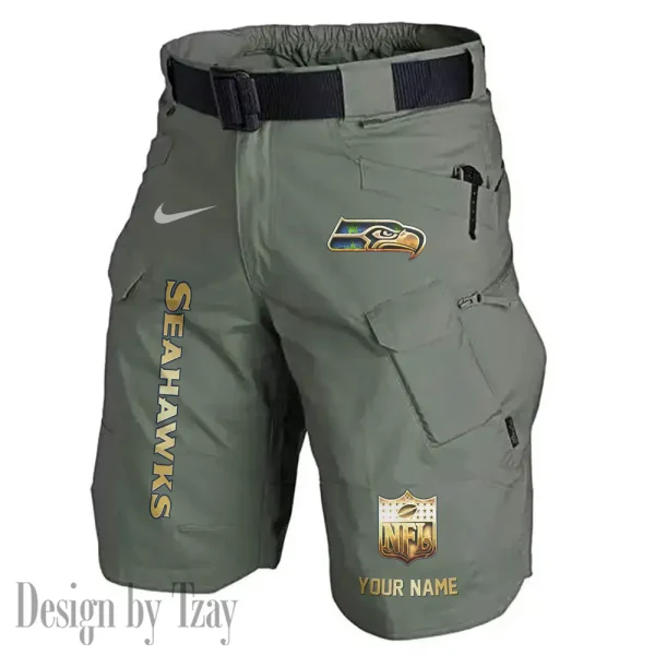 Seattle Seahawks Road Cycle Tactical Shorts Men (Belt Not Included) AZFPSHORT369 - Image 3