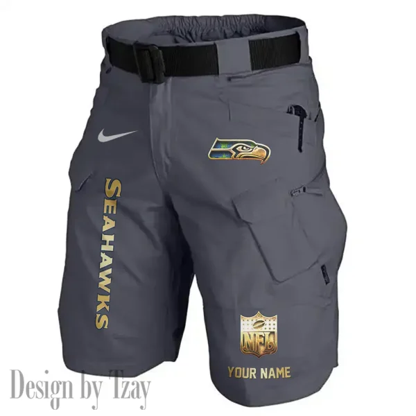 Seattle Seahawks Road Cycle Tactical Shorts Men (Belt Not Included) AZFPSHORT369 - Image 5