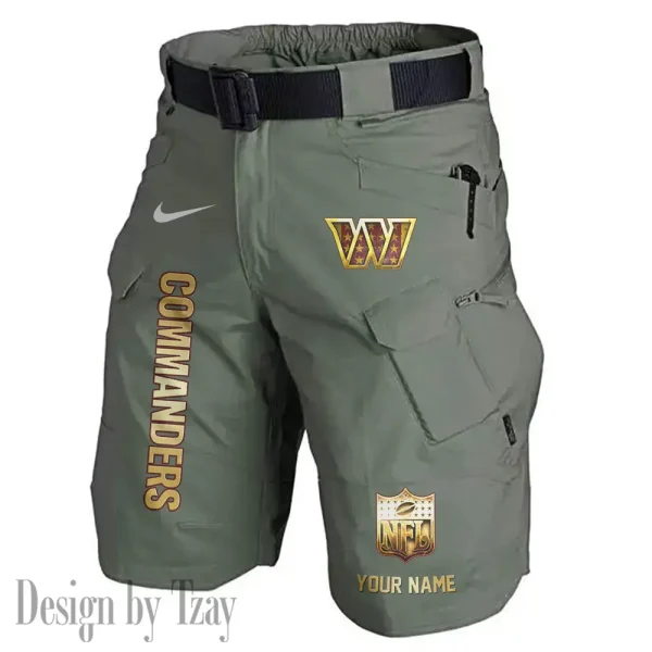 Washington Commanders Road Cycle Tactical Shorts Men (Belt Not Included) AZFPSHORT372 - Image 2