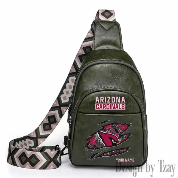 Arizona Cardinals Leather Relang Sling Bag for Women Crossbody For Travel And Daily Use SPTLRSB001