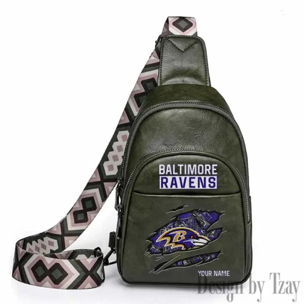 Baltimore Ravens Leather Relang Sling Bag for Women Crossbody For Travel And Daily Use SPTLRSB003 - Image 2
