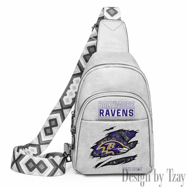 Baltimore Ravens Leather Relang Sling Bag for Women Crossbody For Travel And Daily Use SPTLRSB003 - Image 3