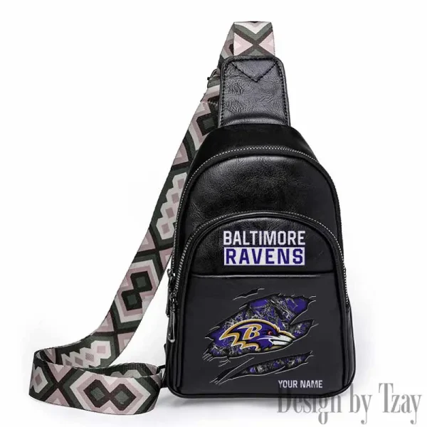 Baltimore Ravens Leather Relang Sling Bag for Women Crossbody For Travel And Daily Use SPTLRSB003 - Image 4