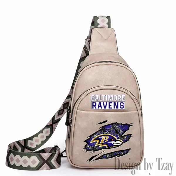 Baltimore Ravens Leather Relang Sling Bag for Women Crossbody For Travel And Daily Use SPTLRSB003 - Image 5